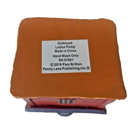 Country Outhouse Soap Dispenser Sunflowers Moon Star Ceramic Bath Gift NEW - Picture 7 of 7